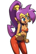 Shantae's angry talk sprite