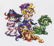 An unused swimsuit sprite from The Art of Shantae