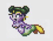 Early Mermaid sprite from The Art of Shantae, this design would be used for Shantae Advance: Risky Revolution.