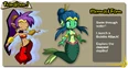 Exemples of forms for Shantae 5.