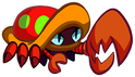 original HGH concept of the Crab form when it was a Fiddler Crab form. Back then, this form would have supposedly allowed Shantae to dig up buried items before it was changed to a generic crab, with the ability being changed to the Crab Claw attack.