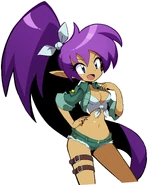 Shantae happy talk sprite in her Relic Hunter outfit