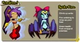 Exemples of forms for Shantae 3.