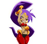 Shantae's laughing talk sprite