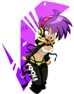 Shantae angry talk sprite in her High Voltage outfit