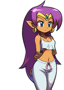 Shantae's neutral talk sprite in pyjamas