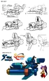 Concept arts of Ammo Baron's army flying jetskis.