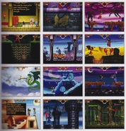 Concept screenshot mock-ups featuring Shantae and her Monkey, Elephant, Spider, Harpy and Tiger Forms from The Art of Shantae