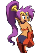 Shantae's scared talk sprite (This is the only portrait of Shantae in PC that lacks her vest)