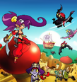 Shantae in pirate outfit in The Pirate's Curse