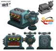 Concept arts of Ammo Baron's flying ship's power generator.