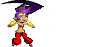 Shantae whipping her hair forward (ground)