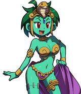 Rottytops' neutral talk sprite in the royal princess outfit