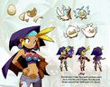 Sky and her birds' concept art (Half Genie Hero)