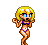 Vinegar's idle animation in her bikini (The Pirate's Curse)