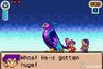 A screen of dialogue between Shantae and Sky