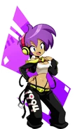 Shantae happy talk sprite in her High Voltage outfit