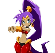 Shantae's stretching talk sprite