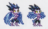 Unused Harpy sprites from The Art of Shantae, this design would be used for Shantae Advance: Risky Revolution.