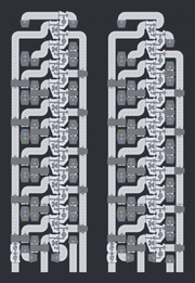 Cutter-merger columns