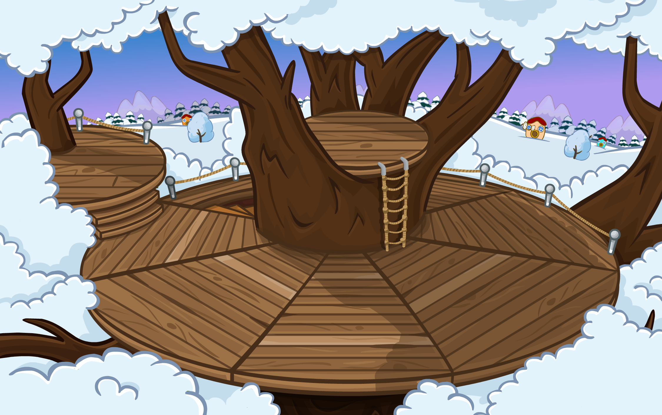 Домик на дереве зимой | Шарарам вики | Fandom