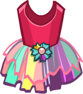 Платье Цветной атлас в инвентаре