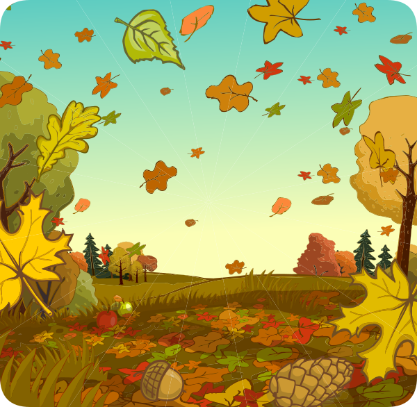 Park Path Autumn Background Design, Park Path, Illustration Background, Autumn B