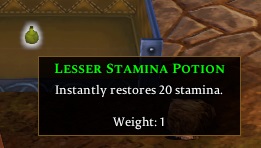 Lesser Stamina Potion