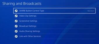ps4 video clip settings