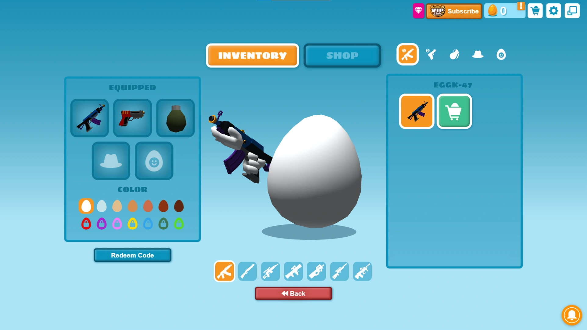 Inventory | Shell Shockers Wiki | Fandom