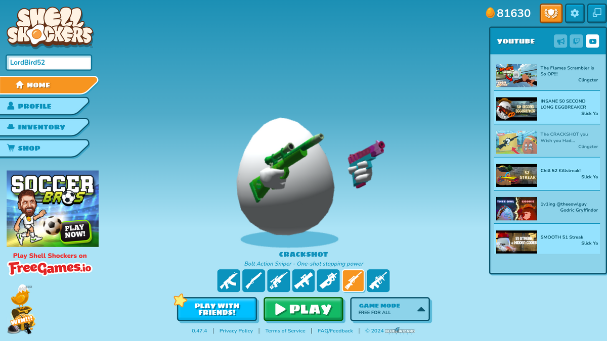 Main menu Shell Shockers Wiki Fandom