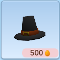 Thanksgiving pilgrim hat icon