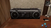 Black Cassette Player in Ryo's room.