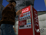 Ryo buying a Coke.