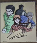 Shenmue III Kickstarter exclusive artwork by Miyawaki signed by Yu Suzuki.