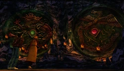 Giant versions of the mirrors.