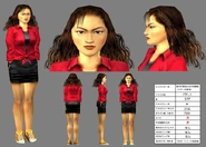 Concept art of Etsuko's character model