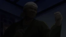 Kai in the darkness in the anime.