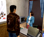 Ryo buying an item