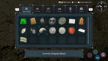 Item in inventory menu.