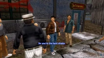 Qiang seen standing to the right of Ryo.