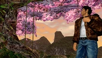 Ryo looking at the Shenmue tree.