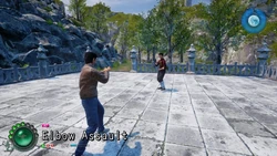 A free battle in Shenmue III.