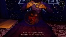 Terry shown in the crystal ball at Lapis.