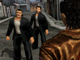 Enoki and Nagashima about to fight Ryo in What's Shenmue?