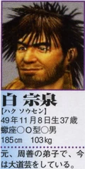 Zongquan's Profile in the Shenmue II Perfect Guidebook.