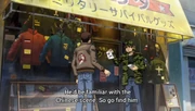 Shiro helping Ryo in the anime.