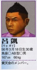 Kai's profile in the Shenmue II Perfect Guidebook.