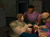 "Shut up! He kicked your butt too!"