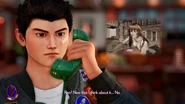 Ryo calling Joy before he meets Ren in Niaowu.